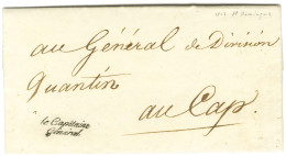 Le Capitaine / Général Sur LAS Rochambeau Avec En-tête Imprimé ARMEE DE SAINT DOMINGUE Datée Au Quartier Général Du Cap  - Army Postmarks (before 1900)