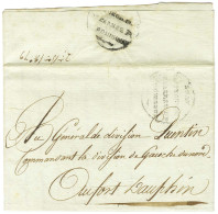 Cachet ETAT / MAJOR GENERAL / DE L'ARMEE DE / ST DOMINGUE (Jamet N° 25) Sur Lettre Avec Texte Daté Au Quartier Général D - Army Postmarks (before 1900)