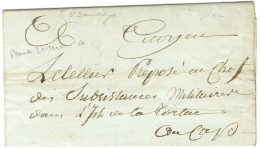 Lettre à En-tête Imprimé ARMEE EXPEDITIONNAIRE DE SAINT-DOMINGUE Datée Au Cap Le 27 Vendémiaire An 11, Adressée Dans L'I - Army Postmarks (before 1900)