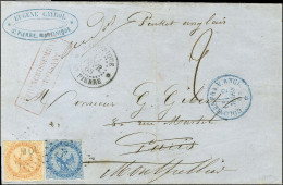 Losange MQE / Col. Gen. N° 4 (leg Def) + 5 Càd MARTINIQUE / ST PIERRE Sur Lettre Insuffisamment Affranchie Pour Paris Ré - Poste Maritime