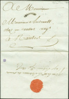 Lettre Avec Texte Daté De Port Au Prince (Saint Domingue) Le 20 Août 1786 Pour Nantes. Au Recto, Marque Postale D'entrée - Marques D'entrées