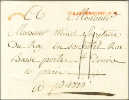 Enveloppe Avec Texte Daté Des Cayes (Saint Domingue) Le 19 Août 1789 Pour Paris, Au Recto Marque Postale D'entrée Cintré - Marques D'entrées