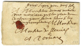 Lettre Avec Texte Daté De Paris 1638 Avec Indication De Port. - TB. - Sonstige & Ohne Zuordnung