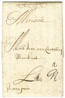 Lettre Avec Texte Daté De Bordeaux 1660 Avec Indication De Port Et Mention Manuscrite '' Van Paris '' Pour Lille. - SUP. - Sonstige & Ohne Zuordnung