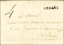 ORNANS (L N° 1) Sur Lettre Avec Texte Daté Du 6 Novembre 1762 Pour Besançon. Première Date Connue. - SUP. - R. - Sonstige & Ohne Zuordnung