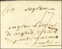 '' Pougues '' (L N° 1) Sur Lettre Avec Texte Daté '' Aux Eaux De Pougues Le 14 Juillet 1769 ''. Au Verso, '' Deb De Gras - Autres & Non Classés