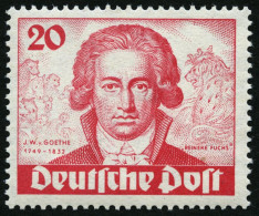 BERLIN 62 **, 1949, 20 Pf. Goethe, Pracht, Mi. 150.- - Unused Stamps