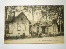 2024 - 2152  SAINT-LEONARD  (Haute-Vienne)  :  Les BAINS   1918   XXX - Saint Leonard De Noblat