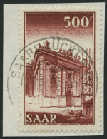 SAARLAND 337 BrfStk, 1953, 500 Fr. Ludwigskirche, Prachtbriefstück, Gepr. Ney, Mi. 80.- - Autres & Non Classés