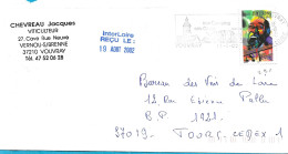 TIBRE N° 3500 -  LOUIS AMSTRONG   - TARIF 1 1 02 / 31 5 03  - -  - SEUL SUR LETTRE - 2002 - Tarifs Postaux