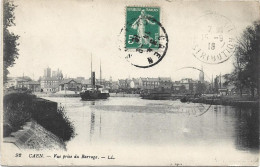 CPA 14 - CAEN - VUE PRISE DU BARRAGE - Caen