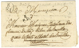 K / E 1 + BANL (L N° 32) + E / PD Sur Lettre Avec Texte Daté De Paris Le 8 Décembre 1768 Pour Paris. - TB. - R. - Autres & Non Classés