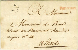 Fontenay Rouge (L N° 139) Sur Lettre Avec Texte Daté De Fontenay Aux Roses Le 22 Septembre 1784 Pour Paris. - SUP. - R. - Sonstige & Ohne Zuordnung