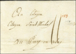 Ivry Rouge (L N° 152) Sur Lettre Avec Texte Daté Du 5 Novembre 1794 Pour Le Puy En Velay. - TB / SUP. - R. - Sonstige & Ohne Zuordnung