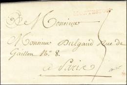 MONTESSON Rouge (L N° 156) Sur Lettre Avec Texte Daté De Montesson Par Nanterre Le 21 Août 1792 Pour Paris. - TB / SUP.  - Autres & Non Classés