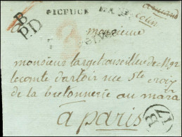 PICPUCE Noir (L N° 172) Sur Lettre Avec Texte Daté Du 14 Décembre 1784 Transmise à La Petite Poste De Paris Pour Paris.  - Andere & Zonder Classificatie
