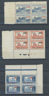 TUNESIEN 146-50,158-60  VB **, 1927/8, Komplett In Postfrischen Viererblocks, Ohne Mi.Nr. 149, Fast Nur Pracht - Unused Stamps