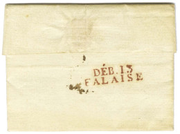 DEB. 13 / FALAISE Brun-rouge Sur Lettre Avec Texte Daté Du 26 Mai 1816. - SUP. - R. - Andere & Zonder Classificatie