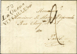 72 / La Queue / VERSAILLES Sur Lettre Avec Texte Daté 1826 Pour Paris. - SUP. - R. - Sonstige & Ohne Zuordnung