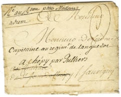 Enveloppe Avec Texte Daté Du 20 Mai 1770 Pour Sauvigny. Au Recto, Marque Manuscrite '' Re Au Beau Pour Meilleures / Adre - Andere & Zonder Classificatie