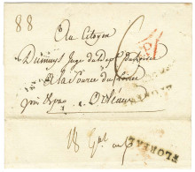 Lettre Avec Texte Daté De Paris Le 5 Avril 1798 Pour Orléans. Au Verso, FLOREAL. - TB. - Autres & Non Classés