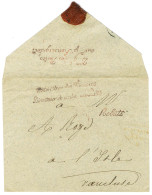 Enveloppe En Franchise Du Ministère Des Finances Pour L'Isle (Vaucluse). Avec Texte Daté Du 4 Février 1829 Pour Paris. A - Autres & Non Classés