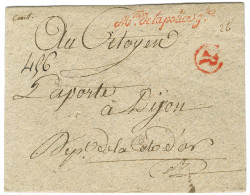 Griffe Rouge Mtre De La Police Gle + R Rouge (P N° 1915) Sur Enveloppe Sans Texte Pour Dijon. - TB / SUP. - Andere & Zonder Classificatie