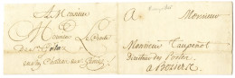 Lettre Avec Texte Daté De Saint-Geniès Le 19 Décembre 1771 Adressée En Franchise Au Directeur Des Postes à Béziers, Réex - Lettres Civiles En Franchise