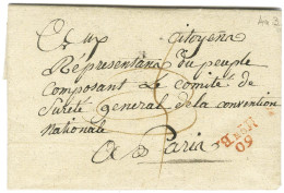 60 / MonB. Rouge (S N° 9511, Maison De Bicêtre) Sur Lettre Avec Texte Daté Du 25 Floréal An 3 Pour Paris. - SUP. - 1701-1800: Precursors XVIII