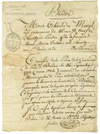 Cachet Orné MAISON DE DETENTION DE BICETRE (S N° 9506b) Sur Document Daté Du 26 Ventose An 3. - TB. - 1701-1800: Voorlopers XVIII