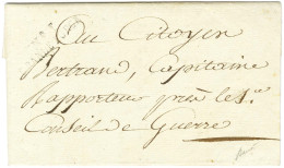 N° 1 / GRANDE FORCE Répété Au Verso (S N° 9521) Sur Lettre Avec Texte Daté Du 18 Floréal An 9 Et Signé Par Le Concierge  - 1701-1800: Précurseurs XVIII