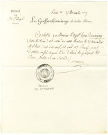 Marque Postale Ornée PRISON DE ST PELAGIE Sur Document Daté Du 15 Décembre 1819. - TB. - 1701-1800: Précurseurs XVIII