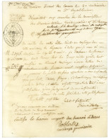 Cachet Orné MAISON D'ARRET DES CARMES Sur Document Daté An 3 Signé Du Concierge Roblatry. - TB / SUP. - 1701-1800: Voorlopers XVIII