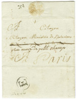 E Sur Lettre Avec Texte Daté De La Prison De Sainte Pélagie Le 1er Août 1793 Pour Paris. - TB. - 1701-1800: Precursors XVIII