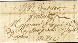 '' Franc '' Sur Lettre Avec Texte Daté De Tulle Le 24 Janvier 1686 Du Directeur Du Bureau De Poste D'Aurillac Contestant - Burgerlijke Brieven Zonder Portkosten