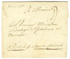 Contreseing De Franchise '' Duc De Choiseul '' (S N° 8516) (grand Maître Et Surintendant Général Des Postes Nommé En 176 - Burgerlijke Brieven Zonder Portkosten