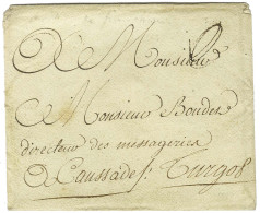 Contreseing De Franchise '' Turgot '' (S N° 8531) (surintendant Général Des Postes Nommé En 1775) Sur Enveloppe Sans Tex - Civil Frank Covers