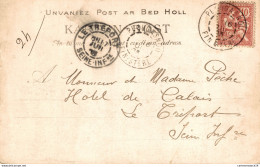 NÂ°2817 Z -cachet Ã  Date -Le TrÃ©port 1903 Et Plougastel - Manual Postmarks