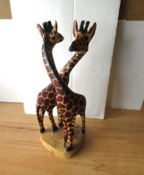 LADE 300   - GIRAFFEN - GIRAFES - HOUT - BOIS - 20 CM - 213 GRAM - Bois