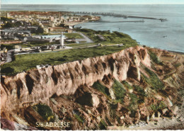 Photo Cpsm Grand Format 76 SAINTE-ADRESSE. Falaises Du Cap De La Hève, Le Phare Et Le Havre - Sainte Adresse