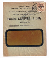 WW1 Lettre 1917 Charleroi Belgique Eugène Lefèvre Gilly Robineterie Fonderie Cuivre Ceunick Occupation Allemande - OC38/54 Occupation Belge En Allemagne