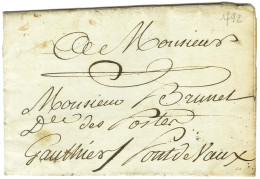 Contreseing De Franchise '' Gauthier '' (S N° 8544) (membre Du Directoire Des Postes) Sur Lettre Avec Texte Daté De Pari - Frankobriefe