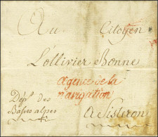 Agence De La / Navigation Rouge (S N° 8563) Sur Lettre Avec Texte Daté De Paris Le 4 Brumaire An 4 Pour Sisteron. - TB.  - Frankobriefe