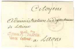 Agence Nale Des Postes / Aux Lettres Rouge (S N° 8564) Sur Lettre Sans Texte Pour Laon. - SUP. - R. - Lettres Civiles En Franchise