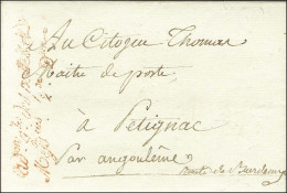 Adon Gle Des Postes Et / Messries 2de Don Rouge (S N° 8568) Sur Lettre Avec Texte Daté De Paris Le 24 Ventose An 5 Pour  - Civil Frank Covers