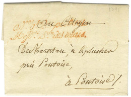 Adon Gle Des Postes Et / Messries Son Des Relais Rouge (S N° 8570) Sur Lettre Avec Texte Daté De Paris Le '' Jour De Pâq - Lettres Civiles En Franchise