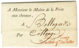 Pair De France / Directeur Gal Des Postes Rouge (S N° 8594) Sur Lettre à En-tête Imprimé SERVICE DES ESTAFETTES Avec Tex - Civil Frank Covers