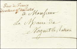 Lettre De L'administration Générale Des Postes, Datée De Paris Le 3 Mars 1816. Au Recto, Franchise Rouge PAIR DE FRANCE  - Zonder Classificatie