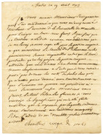 Lettre Avec Texte Daté De Senlis Le 19 Avril 1713, Signée Chamillart, Homme D'Etat Et Membre De L'Académie Française, Co - Ohne Zuordnung