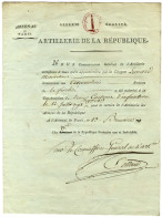 ROLLAND DE BELLEBRUNE Louis Nicolas, Commissaire De L'Artillerie. - Autres & Non Classés